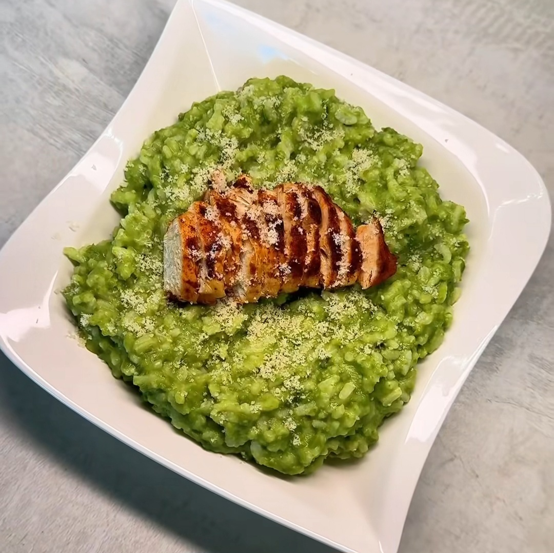 Hráškové risotto